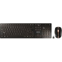 Cherry DW 9100 SLIM Kabellose Maus-Tastaturkombination schwarz US-Layout Eur-Sym