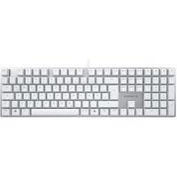 CHERRY KC 200 MX – MX2A Silent Red/Linear – Kabelgebundene Tastatur, Weiß/Silber