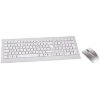 Cherry DW 8000 Maus-Tastaturkombination gelasert USB kabellos DE Layout silber