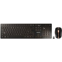 Cherry DW 9100 SLIM Kabellose Maus-Tastaturkombination schwarz US-Layout Eur-Sym