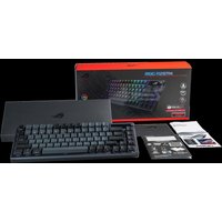 ASUS ROG Azoth Gaming-Tastatur USB + RF Wireless + Bluetooth QWERTYZ Schwarz (90MP0316-BKDA01)