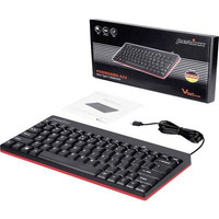 Perixx 11670 Tastatur USB QWERTY Deutsch - US Englisch Schwarz (PERIBOARD-422 DE)