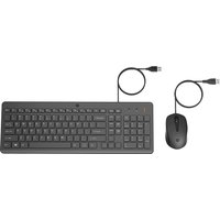 HP 150 - Tastatur-und-Maus-Set - USB - Deutsch QWERTZ - Schwarz