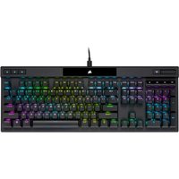 CORSAIR Gaming K70 RGB PRO - Tastatur - Hintergrundbeleuchtung - USB - Deutsch - Tastenschalter: CORSAIR OPX RGB - Schwarz