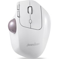 Perixx PERIMICE-720 W kabellose 2.4 GHz und Bluetooth ergonomische Trackball Maus - Maus - Trackball - Einzigartiger abnehmbarer Sockel - um die Maus in verschiedenen Winkeln von 0 zu 10 oder 20 Grad zu heben - um Schmerzen am Handgelenk zu reduzieren  Unterstützt die Hand und lässt sie komfortabel auf der Maus legen  Größe: 13.9 x 10.3 x 5 cm  Schalter für zwei Geräte per Bluetooth oder 2.4 GHz Funkverbindung  4-Wege Scrollrad: Mittelklick-Funktion