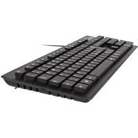 V7 CKU700IT - Tastatur-und-Maus-Set - waschbar - USB - QWERTY - Italienisch - Schwarz