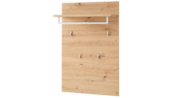 Die Möbelfundgrube Wandgarderobe Paneel Artisan Eiche 78 x 117 cm - BARI