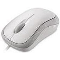 Microsoft Basic Optical Mouse – Maus – optisch – 3 Tasten – verkabelt – USB – weiß (P58-00058)