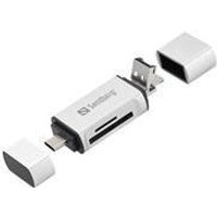 Sandberg – Kartenleser (SD, microSD) – micro USB / USB / USB-C
