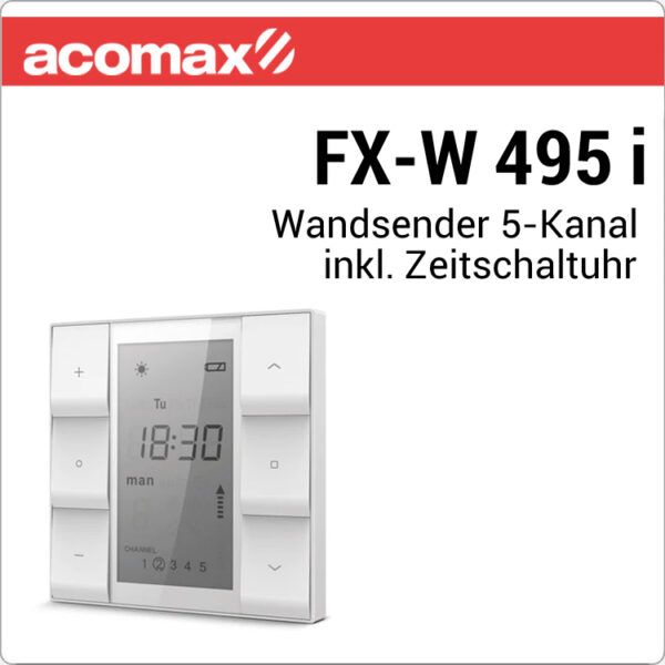 ACOMAX FX-W 495 i ACOMAX Funk-Wandsender 5-Kanal Time