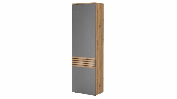 Die Möbelfundgrube Garderobenschrank anthrazit - Artisan Eiche 200 cm - MILAN