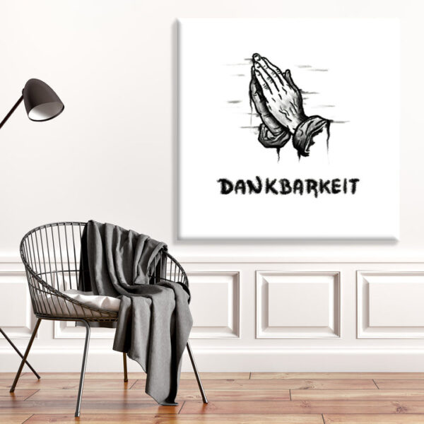 BE100 Dankbarkeit Icon wei? 100 x 100 cm