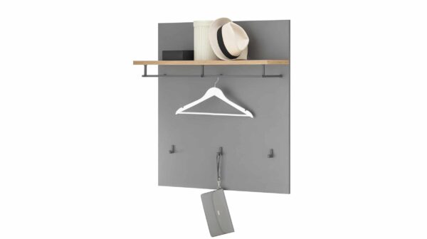 Die Möbelfundgrube Wandgarderobe anthrazit - Artisan Eiche 85 cm - MILAN