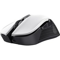 Trust GXT 923W Ybar - Maus - gaming - Für Rechtshänder - 6 Tasten - kabellos - 2.4 GHz - kabelloser Empfänger (USB) - weiß