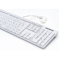 GETT GCQ CleanType Easy Basic USB spritzwasserdicht antimikrobielle Oberflaeche weiss 105 Tasten (CH) (KL25206)