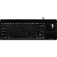 Perixx PERIBOARD-514H PLUS - Tastatur - mit Trackball - USB - USA