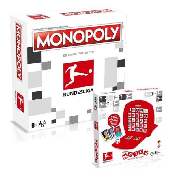 Winning Moves Spiel, Brettspiel Monopoly - Bundesliga + Match (2er Bundle)