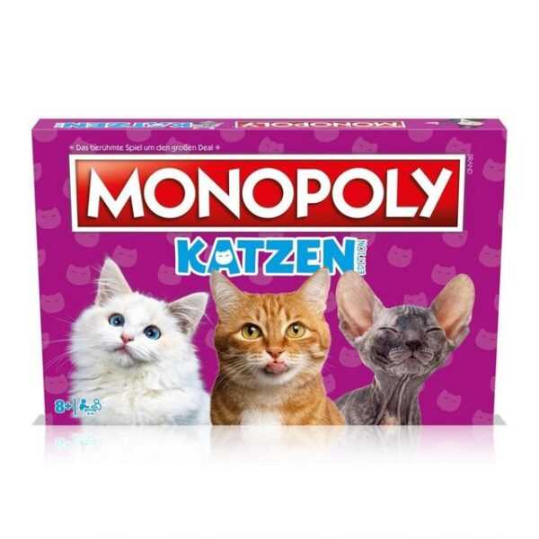 Winning Moves Spiel, Familienspiel Monopoly - Katzen, Brettspiel, für 2-6 Spieler, ab 6..., Strategiespiel