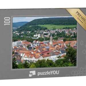 puzzleYOU Puzzle Blick über Tuttlingen in Baden-Württemberg, 100 Puzzleteile, puzzleYOU-Kollektionen