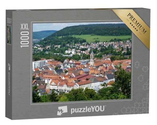 puzzleYOU Puzzle Blick über Tuttlingen in Baden-Württemberg, 1000 Puzzleteile, puzzleYOU-Kollektionen