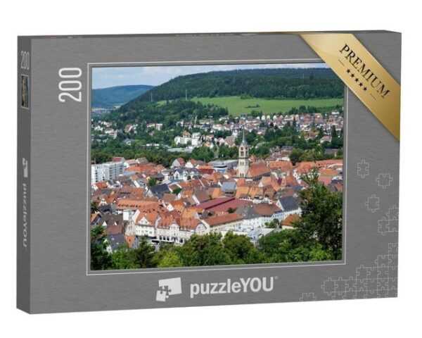 puzzleYOU Puzzle Blick über Tuttlingen in Baden-Württemberg, 200 Puzzleteile, puzzleYOU-Kollektionen