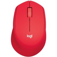 Logitech M330 Silent Plus Kabellose Maus Rot