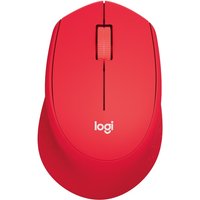 Logitech M330 Silent Plus Kabellose Maus Rot