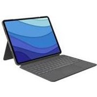 Logitech Combo Touch - Tastatur und Foliohülle - mit Trackpad - hintergrundbeleuchtet - Apple Smart connector - QWERTY - Spanisch - Oxford Gray - für Apple 12.9  iPad Pro (5. Generation)