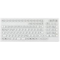 GETT Smart Clinical Board USB ( DE ) Silikon IP68 Tastatur desinfizierbar wasserdicht weiss 106 Tasten (TKG-106-IP68-WHITE-USB-DE)