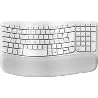 Logitech Wave Keys Tastatur RF Wireless + Bluetooth QWERTZ Deutsch Weiß (920-012284) (geöffnet)