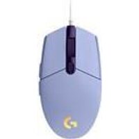 Logitech Gaming Mouse G203 LIGHTSYNC – Maus – optisch – 6 Tasten – kabelgebunden – USB – fliederfarben (910-005853)