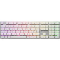 Sharkoon PureWriter RGB - Tastatur - Hintergrundbeleuchtung - USB - QWERTZ - Deutsch - Tastenschalter: Kailh Red - weiß