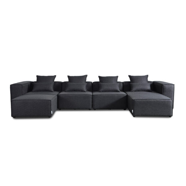 Modulares Sofa VERONA Anthrazit - Größenauswahl