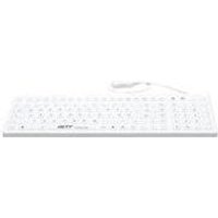 GETT GCQ CleanType Prime Pro+ USB Silikon Tastatur Magnete hinten desinfizierbar wasserdicht IP65 beleuchtet weiss 109 Tasten (CH) (KG26230)