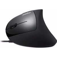 Perixx PERIMICE-513 L - Maus - ergonomisch - Für Linkshänder - optisch - 6 Tasten - kabelgebunden - USB - Schwarz