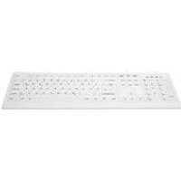 Active Key AK-C8100F-U1 Desinfizierbare PC-Tastatur mit CleanFunction weiß US (AK-C8100F-U1-W/US)