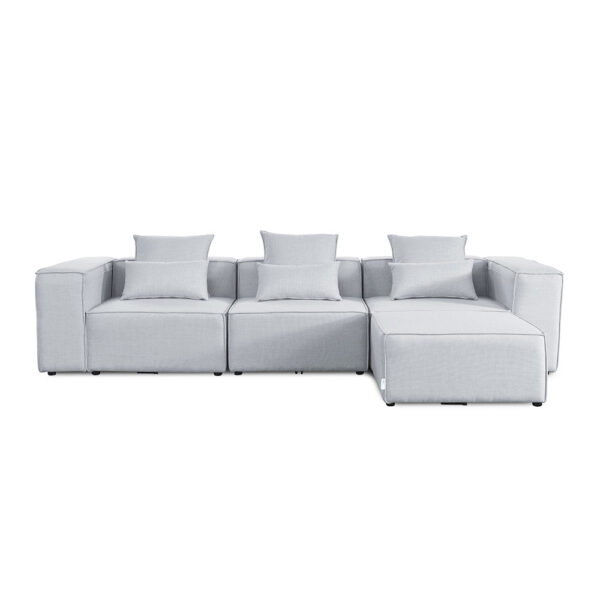 Modulares Sofa VERONA - L Hellgrau