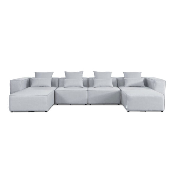 Modulares Sofa VERONA - XXL Hellgrau