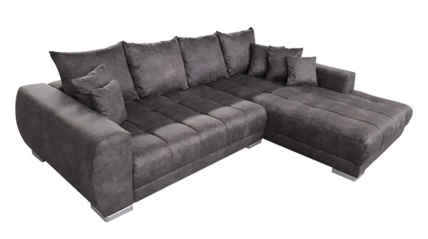 Die Möbelfundgrube Ecksofa grau-braun 300 x 215 cm - ARTEMIS