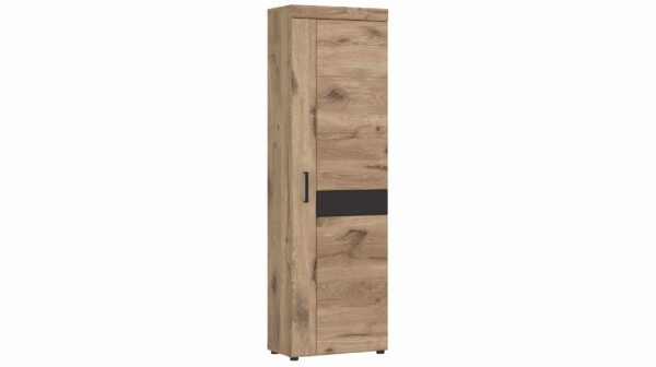 Die Möbelfundgrube Garderobenschrank Viking Eiche - grau 195 cm - GRANO