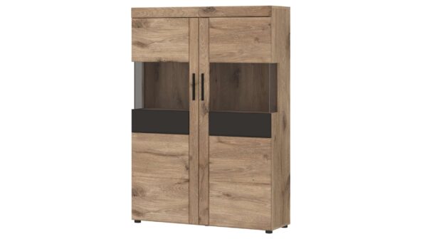 Die Möbelfundgrube Highboard Viking Eiche - grau - 149 cm - GRANO