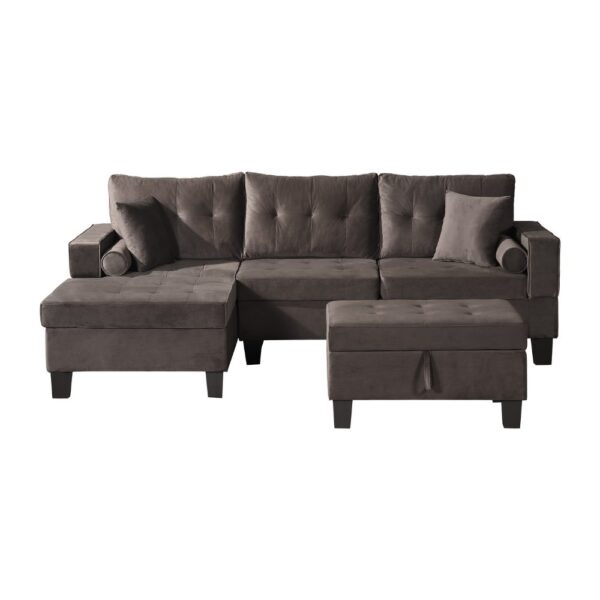 Sofa ROM – Samt Braun