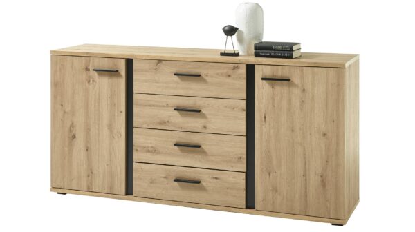 Die Möbelfundgrube Sideboard mit 4 Schubladen Artisan Eiche 170 cm - KANADA