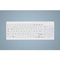 SEALED / WATERTIGHT / USB / DE / WHITE AK-C7012F serie medical Keyboard with NumPad (AK-C7012F-UVS-W/GE)