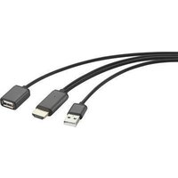 Renkforce RF-4700672 USB / HDMI Adapterkabel Schwarz mit Streaming-Funktion 2.00 m (RF-4700672)