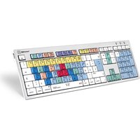 Logickeyboard LKB-CBASE-CWMU-DE USB QWERTZ Deutsch Mehrfarben Tastatur (LKB-CBASE-CWMU-DE)