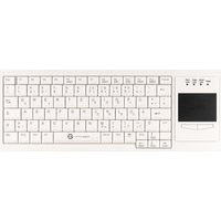 GETT Cleantype Xtra Touch WL kabellose Tastatur mit Touchpad Farbe weiss Layout - GETT Cleantype Xtra Touch WL kabellose Tastatur mit Touchpad Farbe weiss Layout DE (KL30219)