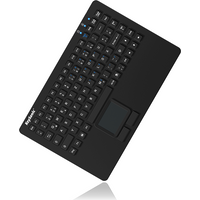 KeySonic INDUSTRIAL KEYBOARD US LAYOUT Wasserdichte Silikontastatur mit Touchpad und 2 Maustasten