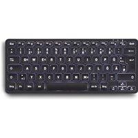 PERIBOARD-732B DE Mini-Tastatur Wireless mit Hintergrundbeleuchtung - Tastatur - QWERTZ (PERIBOARD-732B DE)