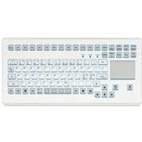 GETT Gerätetechnik InduDur TKS-088c-TOUCH-KGEH-USB-DE - Tastatur - mit Touchpad - Robust - USB - QWERTY - Deutsch - weiß (KS18252)